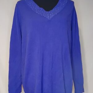 Blue Long Sleeve Sweater